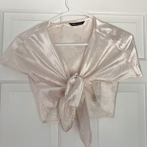 light pink tie top
